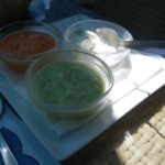 Salsas Red Mojo, Green Mojo and Alioli